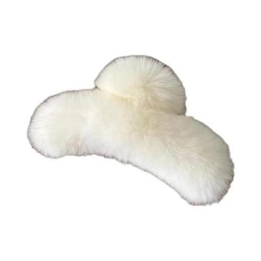 Imagem de Presilha De Cabelo Grande De Inverno Com Pelo De Vison Real, Presilha 
