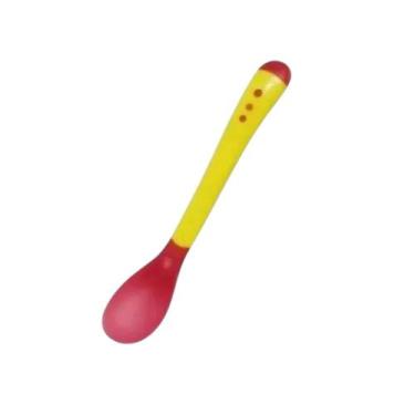 Imagem de Colher Termo Sensível Bebe Refeição Infantil Ponta Silicone - Arita