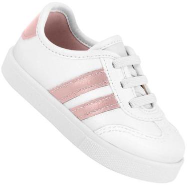 Imagem de Tênis Infantil Molekinha 2118.585 Meninas, Branco, 21