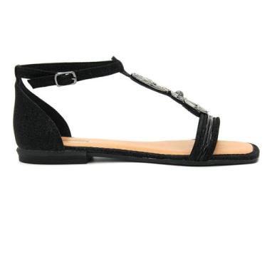Imagem de Sandalia Mississipi Original Calcanhar Fechado Feminino 013, 37, Preto