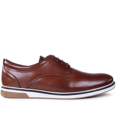 Imagem de Sapato Masculino Casual em Couro Zariff 0759 Marrom, 42