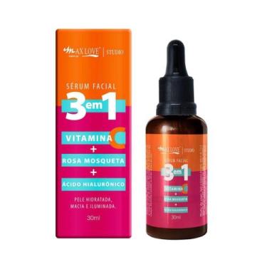 Imagem de Serum Facial Max Love 3 em 1 - Rosa Mosqueta + Vitamina C + Ácido Hial