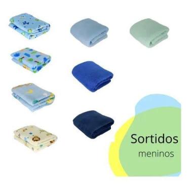 Imagem de Kit 5 Mantas Bebe MicroFibra Confort  90x110cm - Pequenos Defeitos - 1