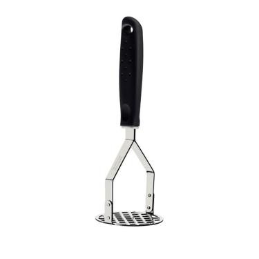 Imagem de Amassador de Batatas e Feijão Manual 25655100 em Aço Inox com Cabo de Polipropileno Preto para Cozinha Tramontina