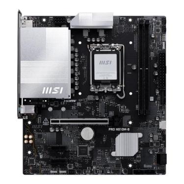 Imagem de Placa Mãe MSI PRO H810M-B, Intel, DDR5, mATX, Preto - PRO H810M-B