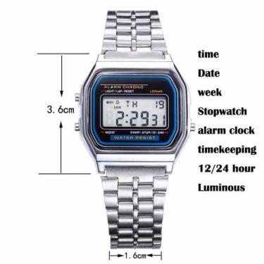 Imagem de Relógio Digital Retro com Hora, Data e Alarme - Top Essência 