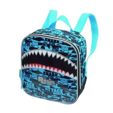 Imagem de Lancheira Térmica Tubarão Shark Attack Infantil Escolar Garrafinha Pot