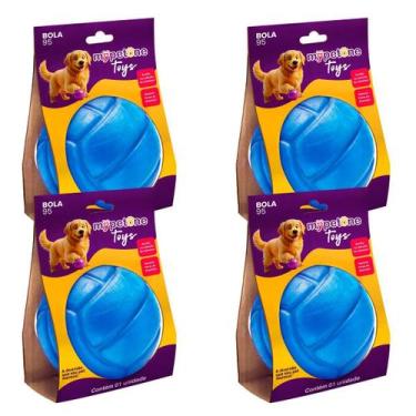Imagem de Combo 4 Bola Lisa 95 TR Mypetone - Azul
