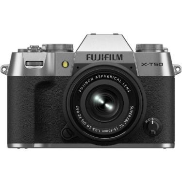 Imagem de Câmera FujiFilm X-T50 Mirrorless Prata + Lente XC 15-45mm