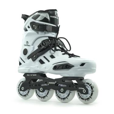 Imagem de Patins Inline Roller Profissional Munchi M10 Branco Rockeado Abec11, 3