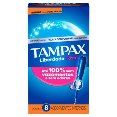 Imagem de Absorvente Interno Tampax Liberdade Total Fluxo Muito Intenso com Apli