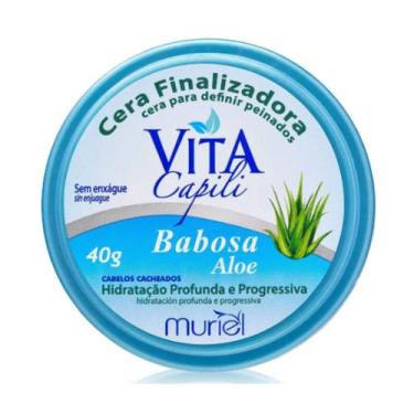 Imagem de Cera Finalizadora Babosa Aloe Cabelos Cacheados Muriel 40g