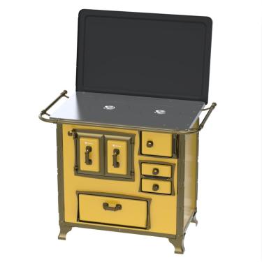 Imagem de Fogao a Lenha Venax n 1 Renaissance Chapa de Aluminio Amarelo SE