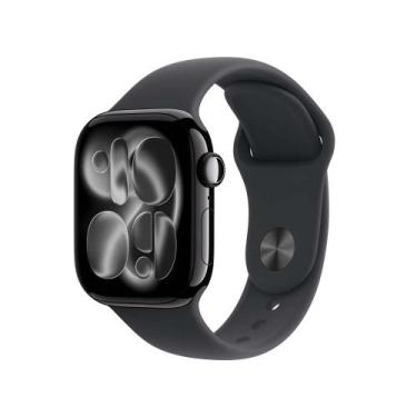 Imagem de Apple Watch Series 11 GPS + Cellular, Caixa Preta Brilhante de Alumíni