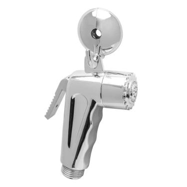 Imagem de Gatilho para Ducha Higienica 928569 Acionamento Manual com Suporte Tipo Gancho Abs Cromado Liege Cosmetics