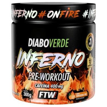 Imagem de Pré-treino Diabo Verde Inferno (300g) FTW -, Tangerina Fire