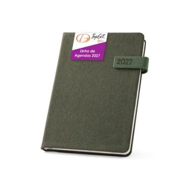 Imagem de Agenda 2027 Indiana Média A5 Fecho Magnético TopGet -, Verde Escuro
