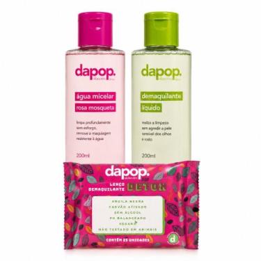 Imagem de Kit Limpeza Facial Dapop Água Micelar Demaquilante