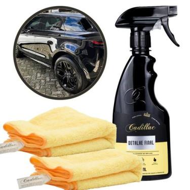 Imagem de Kit Cera Detalhe Final Cadillac 500ml + 2 UN Pano Cadiilac  Brilho Int
