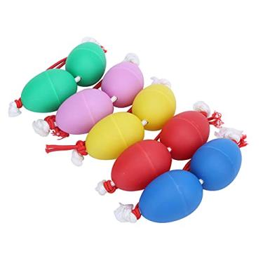 Imagem de Ovo musical de percussão, acessórios de tambor africano, agitadores de ovos de plástico, corda de nylon, para aprendizado de música, para profissionais para iniciantes