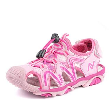 Imagem de Nova Utopia Tênis de verão infantil para meninos e meninas, Nfbsns125 - Fuchsia, 2 Little Kid