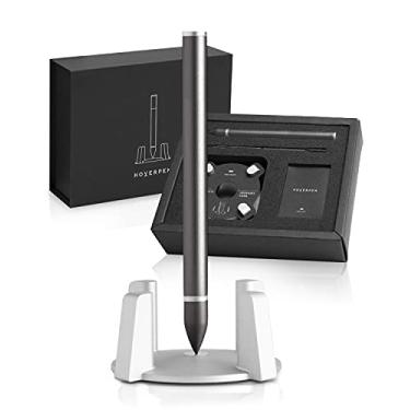 Imagem de novium Hoverpen – Caneta de luxo para homens e mulheres, caneta esferográfica executiva vertical com tinta e refil de fluxo livre de alta qualidade, presentes exclusivos para homens, decorações legais de mesa, decoração de escritório para homens