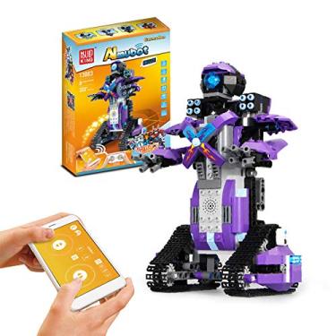 Imagem de Kiboule Smart Robot DIY Kit Bloco de Construção Programável Inteligente Brinquedo Ciência Engenharia Aprendizagem Educacional STEM Remoto e Smartphone APP Controle Gravidade Indução Modo de Caminho de Função