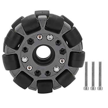 Imagem de Roda Omni para robô, carregando roda Omni de plástico com rotação de 360° direcional de 20 kg para kit robótico de plataforma 14049