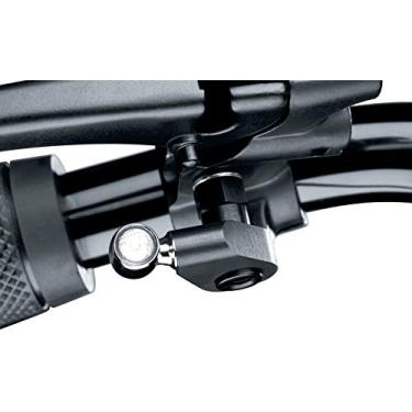 Imagem de Kuryakyn Acessório de iluminação de motocicleta 2582: adaptadores de montagem variáveis de sinal de seta/pisca-pisca para Kellermann Atto, Micro S, losango S, rosca interna M6, preto, 1 par