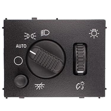 Imagem de Interruptor de farol compatível com Chevy Silverado/2003-2007 GMC Sierra, substitui o interruptor de intensidade de luz 19381535 D1595G