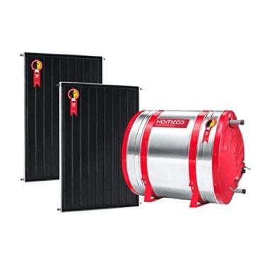 Imagem de Aquecedor Solar 500 L Inox 304 baixa pressão nível + 2 Coletores de 2m² AB Komeco