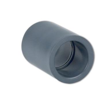 Imagem de 2" Schedule 40 White PVC Socket Coupling (Pack of 10)