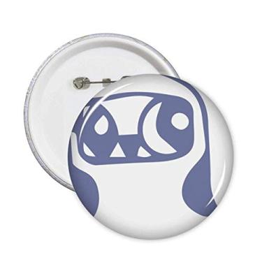 Imagem de Lindo pássaro em forma de coração protege animais animais de estimação alfinetes de crachá botão de decoração 5 peças