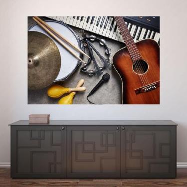 Imagem de Painel Adesivo De Parede - Instrumentos Musicais - Música - 1176Pnm -