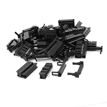 Imagem de uxcell 25 peças FC-16P 2 x 8 pinos fêmea cabeça conector cabo IDC 2,54 mm Pitch