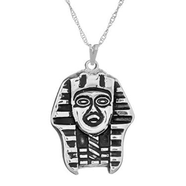 Imagem de Colar Esfinge 30x26mm - Sunshine Cristais Cor:Prata