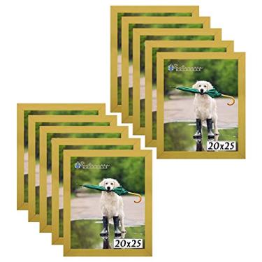 Imagem de Kit 10 Porta Retrato Molduras 20x25 Amarelo