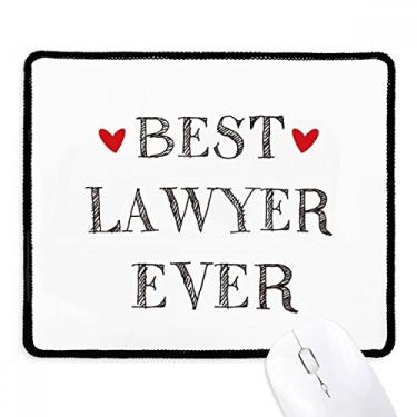 Imagem de Best Lawyer Ever Citação profissional mouse pad antiderrapante jogo escritório bordas costuradas presente