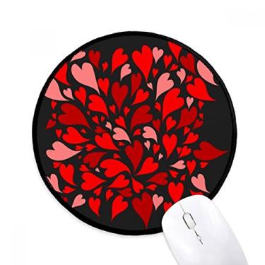 Imagem de Mouse pad para dia dos namorados, preto, vermelho, rosa, corações, para escritório e computador