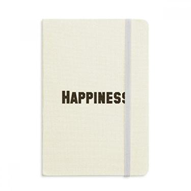 Imagem de Caderno de frases inspiradoras Happiness Word, capa dura de tecido oficial, diário clássico