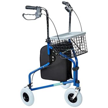 Imagem de Dilepé Andador 04 Rodas Luxo Freios Assento Porta Objetos - Branco