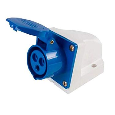 Imagem de Tomada Industrial Sobrepor Jng 2p+t 32a 6h Azul 250v Mgi-123
