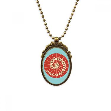 Imagem de DIYthinker Sakura – Chaveiro vintage com estampa de flores de guarda-chuva, colar antigo
