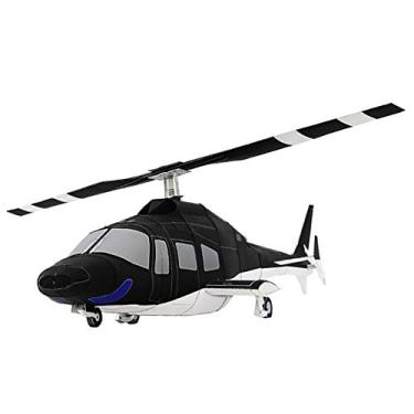 Imagem de Helicoptero Aeronave Quebra Cabeça 3D Colagem Miniatura Papercraft HAS BRASIL