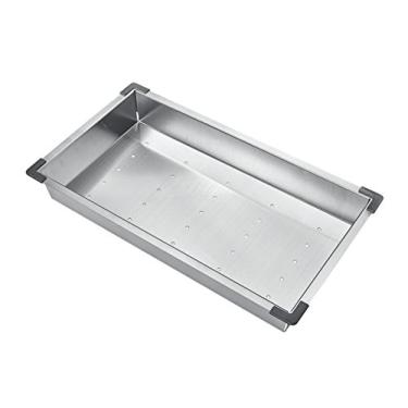 Imagem de Coador de aço inoxidável Starstar de 43 cm para pia de cozinha