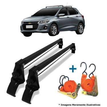 Imagem de Rack De Teto + 2 Cintas Onix Turbo Sedan/ Hatch Ano 20/22