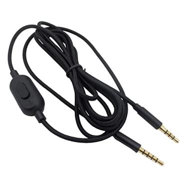 Imagem de ＫＬＫＣＭＳ para Astro A10 A40 A30 Substituição de ouvido para jogos de cabo de áudio de 3,5 mm, em e controle de volume de microfone