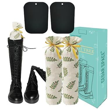 Imagem de Modelador de bota para botas altas femininas, calcador de cedro, inserções de botas de suporte para mulheres, 100% cedro, sacos de sachês de madeira, cedro vermelho, Boot Trees