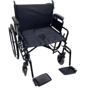 Imagem de Cadeira De Rodas Para Obeso 180 Kg D500 Dellamed Preto