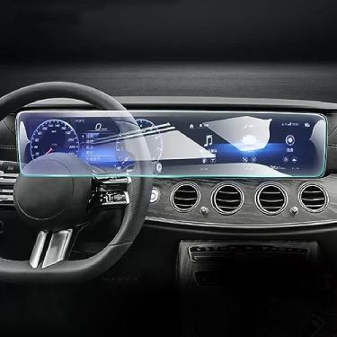 Imagem de LAVIYE Interior do carro GPS navegador console console filme transparente TPU PPF GPS filme de navegação, para Mercedes Benz Class-E w213 2016-2023